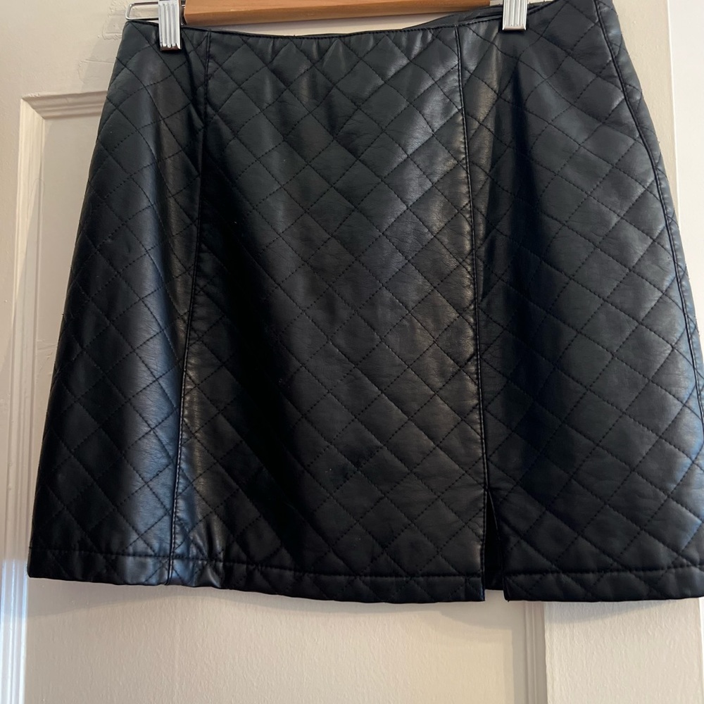 FOREVER 21 Leather Skirts mini skirt